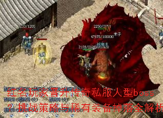 ������ҽ�������˽������boss����ս������ϡ��װ������ȫ����