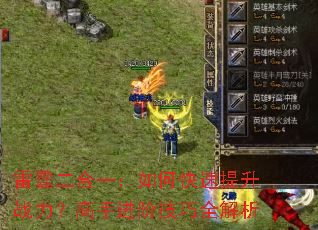 雷霆二合一:如何快速提升战力?高手进阶技巧全解析 雷霆二合一:如何快速提升战力?高手进阶技巧全解析