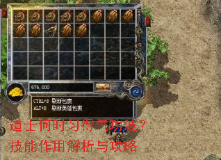 道士何时习得气功波?技能作用解析与攻略 道士何时习得气功波?技能作用解析与攻略