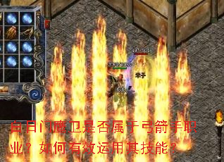 白日门鹰卫是否属于弓箭手职业?如何有效运用其技能? 白日门鹰卫是否属于弓箭手职业?如何有效运用其技能?